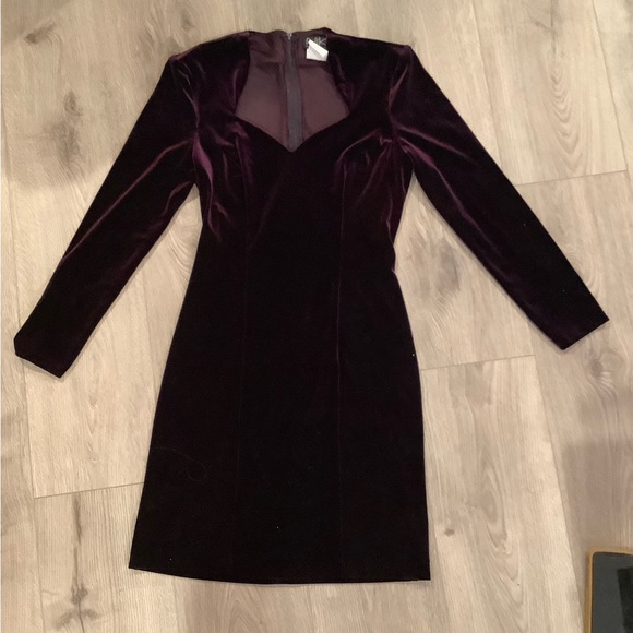 Vintage 1980’s Niki Livas velvet dress - Picture 1 of 3